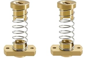 3Dman T8 Anti-Backlash Spring Loaded Nuts Elimination Gap Nut Z-axis for Upgrade Ender 3 Ender 3s Ender 3 Pro V2 CR-10 Tornado 3D Printer 8mm Acme Threaded Rod (2 PCS)