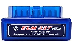 NK Mini EKN327 Interfejs Bluetooth 2.0 do testowania pojazdów OBD2 - diagnostyka Bluetooth, bezpośrednie połączenie ze smartfonem, łatwy w użyciu, obsługa protokołów OBD 2 (kompatybilny z benzyną od 1