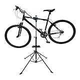 Komodo Heavy Duty Bike Bicycle Cycle Repair Maintenance Folding Work Stand/Mechanic Home Professional Workstand with Tool Tray