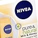 Nivea Pure and Natural Milk and Honey Lip Balm, 4.8 g - Pack of 6