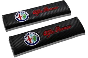 ZHFF 2 pièces Coussinets de Ceinture de sécurité pour Alfa Romeo Giulia Stelvio 159 147 156 166 Giulietta Mito GT 4C PU Accessoires Auto