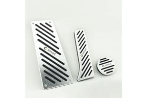WOAFEY Auto Manuelle Pedale Set für Smart 451 Fortwo Smart 453 Forfour Fortwo, Edelstahl Getriebepedale Fußpedale Ersatz,451-3Pcs