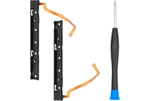 MMOBIEL Gleitschienen-Metallhalterung, 2 St., links und rechts, kompatibel mit Nintendo Switch, inkl. Y-Schraubendreher