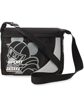 Jugend – Tasche Schultasche Herren - Schultertasche mit Klappe MICKEY MOUSE