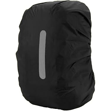DONJIM 1 reflecterende rugzakhoes, waterdichte regenhoes voor rugzakken, reflecterende rugzakhoezen van polyester, waterdichte rugzakhoes voor buiten, trektochten, paardrijden en klimmen DONJIM 1 reflecterende rugzakhoes, waterdichte regenhoes voor rugzakken, reflecterende rugzakhoezen van polyester, waterdichte rugzakhoes voor buiten, trektochten, paardrijden en klimmen