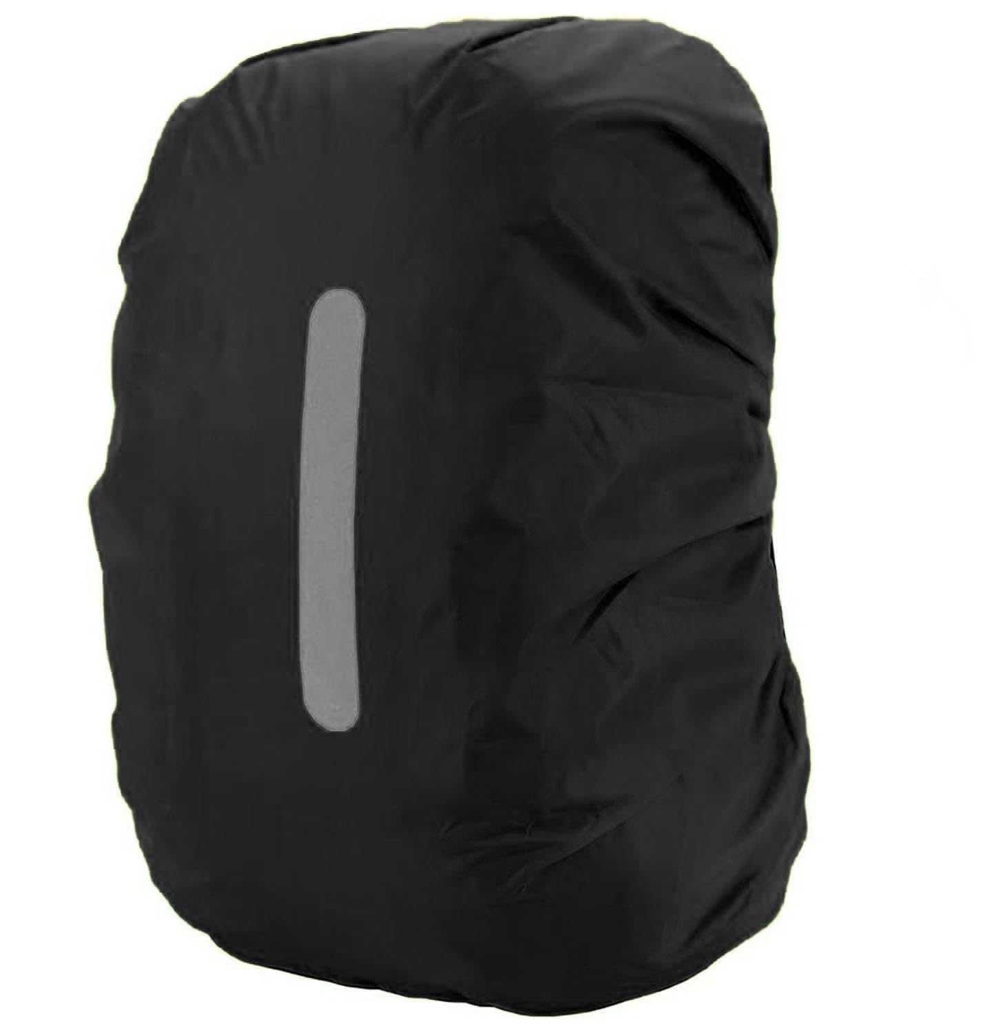 PINEPAN Regenbescherming voor rugzakken met reflecterende strepen, 15-50 l, waterdichte regenhoes voor rugzakken, schooltassen, wandelen, kamperen, reizen, fietsen
