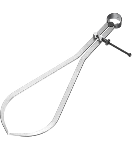 Outside Spring Caliper Set - 190mm/7.5in, Carbon Steel, For Woodworking & Lathe Projects