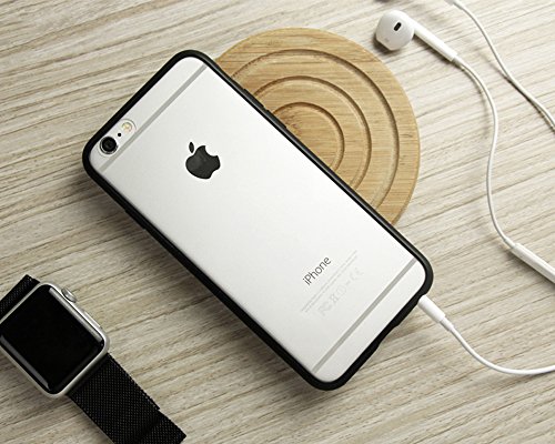 iMounTop Hülle iPhone 6 Plus Hülle 6S Plus Hülle TPU Rahmen + Hart PC Zurück Backcover Kombination Hochtransparent Nie verfärben Schutzhülle Tasche Schale Kratzfeste Handytasche für Apple iPhone 6 Plus / 6S Plus (5.5 Zoll) (Schwarz) - 6