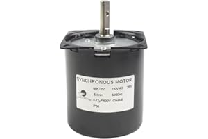 CHANCS Torque grande Motor pequeño 68KTYZ 220V CW/CCW 5r/min Par de torsión 70Kgf.cm Motorreductor síncrono