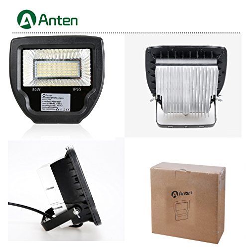 Anten® 3 x LED Fluter Strahler Flutlicht 50W 4000-4500LM naturweiß IP65 Wasserdichte - 3
