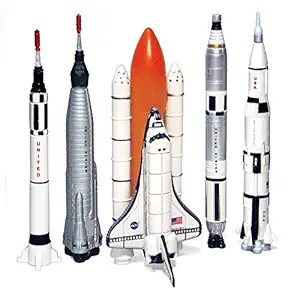 Space Toy Set - Americas Space Program Collectors Series - 5-Piece Replica Spaceship Rocket Toy