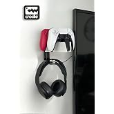 Ps5 Dualsense Şarj Istasyonu I&ccedil;in Duvar Standı Joystick Konsol Tutacağı Ve Kulaklık Standı