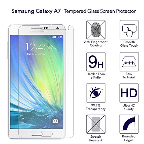 Samsung Galaxy A7 Tempered Glass Screen Protector,Ultra Thin 0.26mm Scratch Resistant Tempered Glass Screen Protector… - Image 7