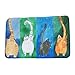 Produktbild HENGSONG Niedlichen Cartoon Katze Rechteck Fußmatte Teppich 40*60cm Schlafzimmer Wohnzimmer Baby Kinderzimmer Türmatte Teppich (D)