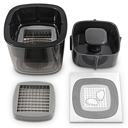 Knoblauchpressen Knoblauch Hobel, FineGood Zerkleinerer mit Edelstahl Klinge für Ingwer Knoblauch Scallion Zwiebel Chili Gewürz, Küche Gadgets Werkzeuge Zubehör - 6