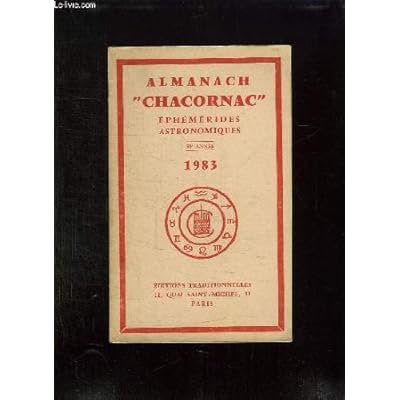 Almanach Chacornac 1983 Ephemerides Astronomiques Pdf Online Goran