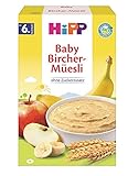 sin leche Hipp Orgánico y cereales buena mañana muesli Bircher gachas, 6-pack (6 x 250g)