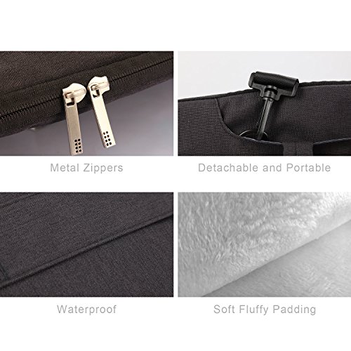 Vanwalk 15,4-Zoll-Laptop Staubdicht Waterproof Oxford Aktentasche Schultertasche Tasche Hülle Laptop / Tablet / Notebook / Macbook Pro / Air (15.4Zoll, Schwarz) - 5