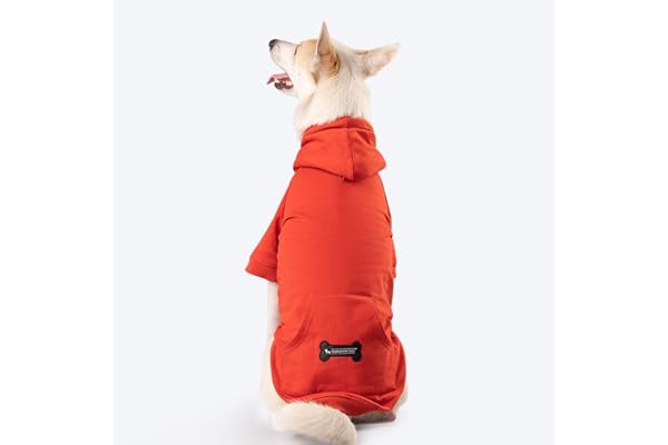 Heads Up For Tails cotton HUFT Sweatshirt for Dogs - Rust, l, 1 count