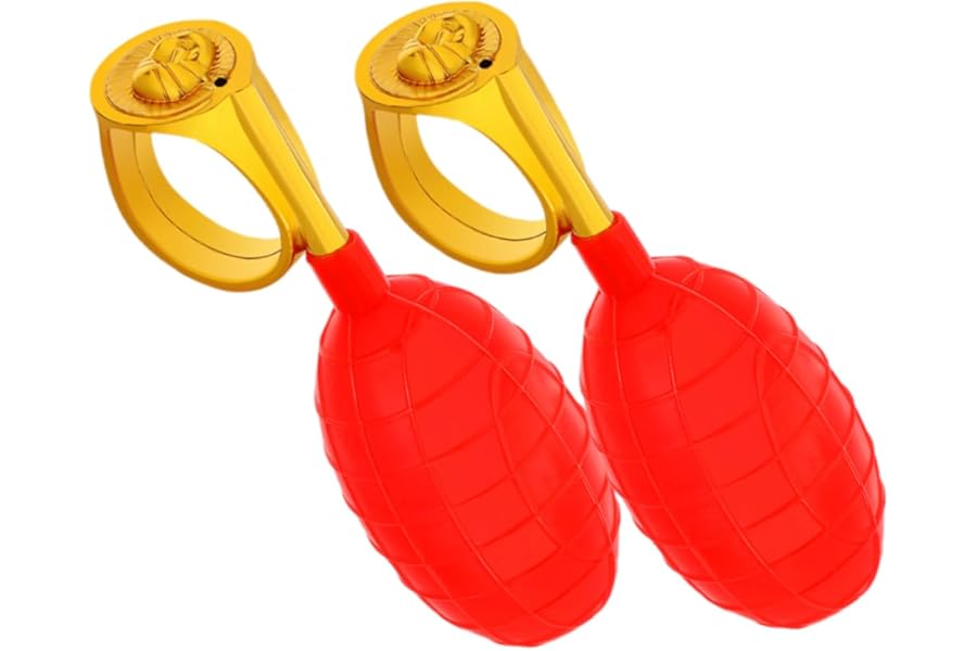 HOMOCONO 2Pcs Water Squirt Rings Adjustable Prank Spray Toy for April Fool S Day Party Favors Adults Kids Humorous Party Supplies Trickster Accessories