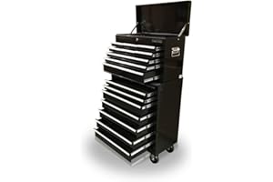 US PRO 16 DRAWER ROLL CABINET MECHANIC TOOL BOX (black)