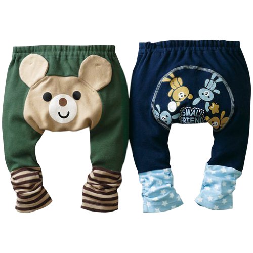 Kubeer 3pc 0-3T Baby PP Pants Children Boy Infant Autumn Tights Trousers Clothes