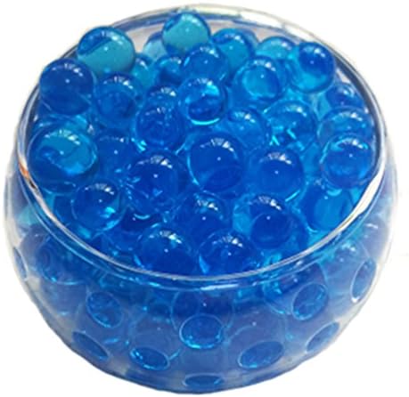 Crystal Soil Water Beads, 2oz (56.7g), Aqua Gel Ball for Wedding Flower Planting Mud Vase Decor Filler (Blue)