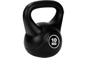 JF HOME BLISS Kettlebell 10kg, Heavy Duty Cast Iron with Non-Slip Coating – Professional Gym & Home Fitness Equipment, Ergonomic Handle & Stable Base for Strength Training, HIIT, CrossFit