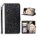 Produktbild Misstars Hülle für Galaxy S10 Lite, Premium PU Leder Flip Wallet Cover Prägung Schwarz Elefant Muster Entwurf Schutzhülle mit Kartenfach Magnetverschluss und Standfunktion für Samsung Galaxy S10 Lite