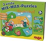 Spieldauer: individuell HABA 302546 3 Mix-Max Puzzles-Bauernhof