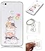 Produktbild Hülle Huawei P8 Lite (2017) / Huawei P9 Lite 2017 (5,2 Zoll) Hülle, Huawei P8 Lite (2017) / Huawei P9 Lite 2017 (5,2 Zoll) Hülle TPU Case Schutzhülle Silikon Case,Niedliche Cartoon Malerei Durchsichtige Rückschale und TPU Bumper Handy Tasche Case Cover Etui für Huawei P8 Lite (2017) / Huawei P9 Lite 2017 (5,2 Zoll) + Schlüsselanhänger (I) (12)