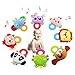 Produktbild Zantec Baby Rattle Hand Bell Spielzeug Plüsch Panda Vogel Frosch Hund Rattle Puppe Geschenke für Säuglinge