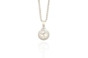 OURAN Collana lunga per le donne, Collana con ciondolo di perle creato per ragazze Collana con catena in argento con collana di strass brillanti in cristallo
