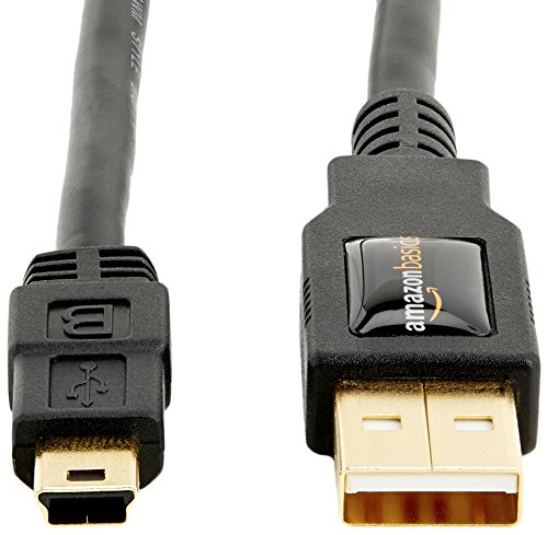 AmazonBasics C  ble USB 2 0 m  le A vers m  le mini B 1 8 m