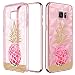 Produktbild Hülle für Galaxy S7 Edge, Samaung S7 Edge Hülle, BENTOBEN Hülle Samsung Galaxy S7 edge Schutzhülle stoßfest Schutzrahmen vor Stürzen und Stößen 3D Pattern Design Silikon Cover mit Ananas Muster Handyhülle für Samsung Galaxy S7 Edge G935F Rose Ananas