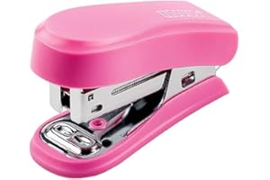 ‎DAHLE Novus Mini Heftgerät mit 320 Heftklammern 24/6 I Pink I 12 Blatt