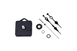 Nv Wang Movimiento del Reloj,DIY Mecanismo de Reloj Cuarzo Movimiento Reemplazo del Reloj de DIY para Caras de Reloj de hasta 6 mm de Espesor Ideal para Reparar o Reemplazar