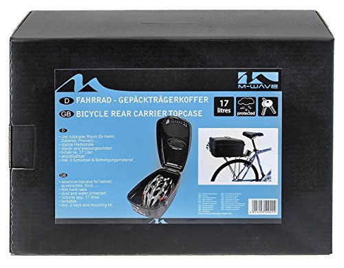 M-Wave Fahrradkoffer, schwarz, 17 l - 5