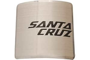 Ruilin Adesivo per bicicletta MTB, pieghevole, per telaio della bicicletta (SANTA Cruz, argento)