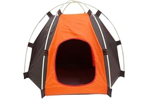 minkissy Indoor/Outdoor Dog House - Kennel & Tent for Small Dogs Cat Puppy, 53 x 70 x 55 cm