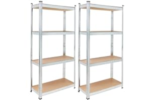 FT TENORE Scaffale alta portata 2 pz metallo 5 ripiani 170x75x30 350kg (1)