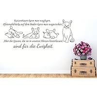 Wandaufkleber-Wandtattoo-Wandsticker ***Katzenhaare kann man wegfegen.... (individuelle Zusammenstellung + Größen.- und Farbauswahl)
