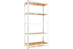 Heavy Duty 5 Tier Racking Shelf Garage Shelving Storage Shelves Unit 180x90x40cm by TMZ
