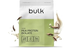 Bulk Pea Protein Isolate Powder, Vegan Protein Shake, Vanilla, 1 kg