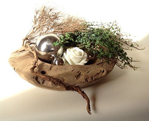 Teakschale „Noya“ Dekoschale Holzschale Teak Schale rund ca. Ø 40 cm - 6