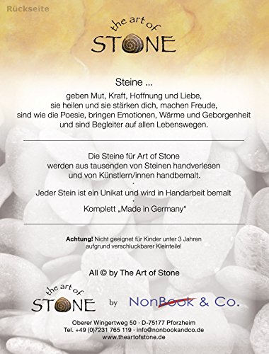 Glaubens Momente – Serie 1, Motiv 06 „Gottes Liebe hört nie auf“ Handbemalter Naturstein „Unikat“ von The Art of Stone“ - 2