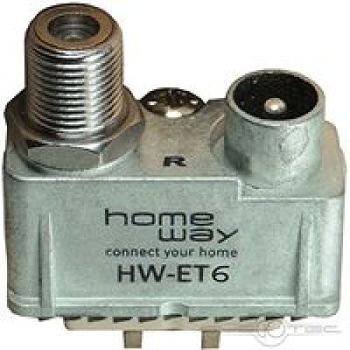 Preisvergleich Produktbild Homeway HW-ET6 DVB-C / Rück mit F-Stecker