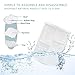 Makeup Organiser, Jerrybox 360 Degree Rotation Adjustable 7 Layers Cosmetic Storage Box, Fits Toner, Creams, Makeup Brushes, Lipsticks and More (white)
