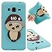 Produktbild Galaxy J3 2016 Silikon Hülle, ZXK CO Weiche Flexible Gel TPU Silikon Handy Hülle Schutzhülle Schale Etui Eule Muster Entwurf Matt Cover Anti-Stoß Kratzfeste für Samsung Galaxy J3 2016 - Blauer Eulen-Hut