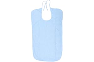 CMUYKIBU Bavoir Adulte,Impermeable Lavable Bavoir pour Adulte,Bavoirs Réutilisables,Bavette Adulte Homme Femme Personnes âgées（70x50cm）